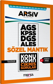 Marka Yayınları KPSS DGS ALES AGS Sözel Mantık Konu Konu Çıkmış Sorular