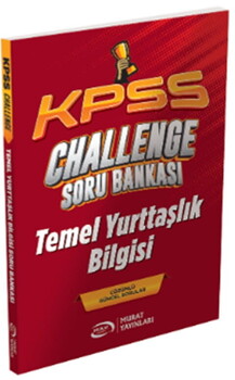 Murat Yayınları KPSS Temel Yurttaşlık Bilgisi Vatandaşlık CHALLENGE Soru Bankası
