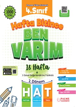  Palme Yayınları 4. Sınıf Hafta Bitince Ben Varım 2. Dönem