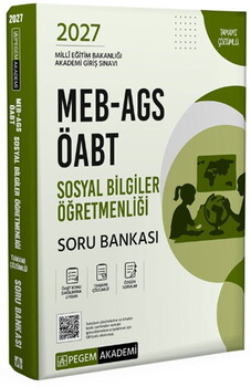 Pegem Yayınları 2027 MEB AGS ÖABT Sosyal Bilgiler Öğretmenliği Soru Bankası