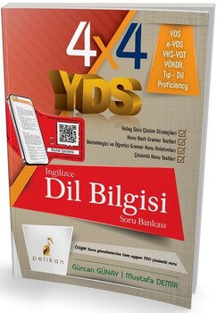  Pelikan Yayınları 4X4 YDS İngilizce Dilbilgisi 4. Kitap