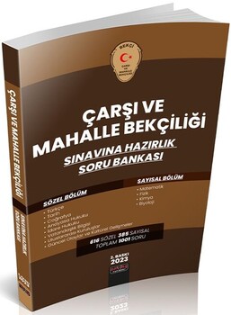  Savaş Yayınları Çarşı ve Mahalle Bekçiliği Soru Bankası