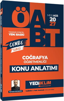 Yediiklim 2027 MEB AGS ÖABT Cemre Serisi Coğrafya Öğretmenliği Konu Anlatımı