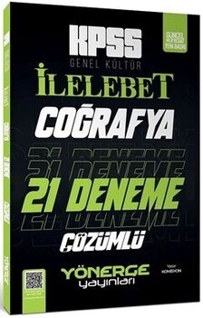  Yönerge Yayınları KPSS Coğrafya İlelebet 21 Deneme Dijital Çözümlü