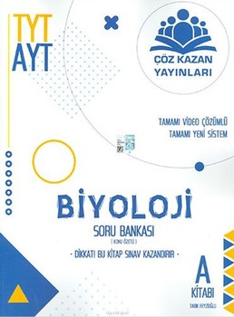  Çöz Kazan TYT AYT Biyoloji Soru Bankası A Kitabı