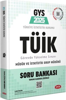  Data Yayınları 2025 GYS Türkiye İstatistik Kurumu TUİK Soru Bankası