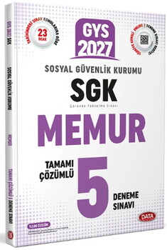 Data Yayınları 2027 GYS SGK Memur 5 Deneme