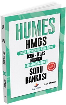  Dizgi Kitap Humes HMGS İcra İflas Hukuku Tamamı Çözümlü Soru Bankası