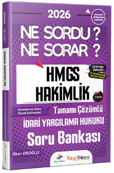  Dizgi Kitap 2026 Hukuk Atölyesi HMGS Hakimlik İdari Yargılama Hukuku Ne Sordu Ne Sorar Soru Bankası