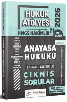  Dizgi Kitap 2026 Hukuk Atölyesi HMGS Hakimlik Anayasa Hukuku Çıkmış Sorular