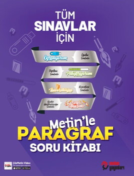  Metin Yayınları TYT KPSS ALES MSÜ Metinle Paragraf Soru Kitabı