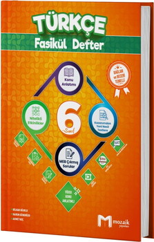 Mozaik Yayınları 6. Sınıf Türkçe Fasikül Defter