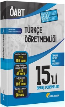 Özdil Akademi ÖABT Türkçe Öğretmenliği 15 li Deneme Çözümlü