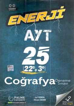  Palme Yayınları AYT Coğrafya Enerji 25 Deneme