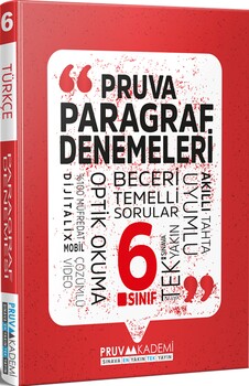  Pruva Akademi 6. Sınıf Paragraf Deneme
