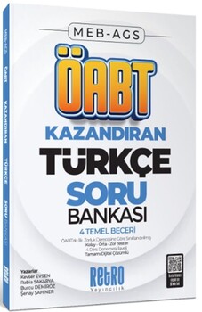  Retro Yayıncılık MEB AGS ÖABT Türkçe Öğretmenliği 4 Temel Beceri Soru Bankası