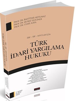 Savaş Yayınları İİBF SBF MYO lar İçin Türk İdari Yargılama Hukuku