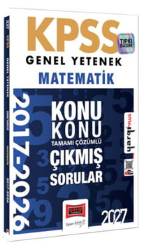 Yargı Yayınları 2027 KPSS Genel Yetenek Matematik Konu Konu Tamamı Çözümlü 10 Yıl Çıkmış Sorular