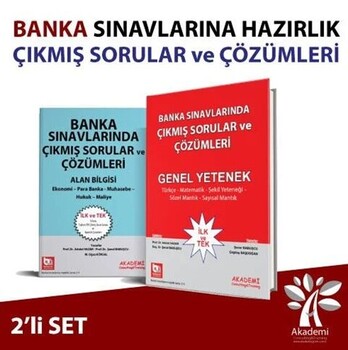  Akademi Eğitim Banka Sınavlarında Çıkmış Sorular ve Çözümleri 2 li Set