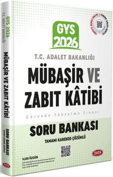 Data Yayınları 2026 GYS Adalet Bakanlığı Mübaşir Ve Zabıt Katibi Soru Bankası