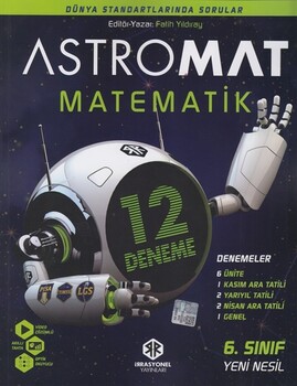  2025 İrrasyonel Yayınları 6. Sınıf  Astromat Matematik 12 li Yeni Nesil Deneme