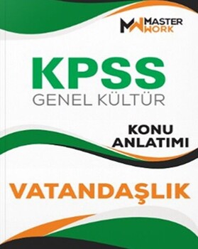 Master Work KPSS Genel Kültür Vatandaşlık Konu Anlatımı