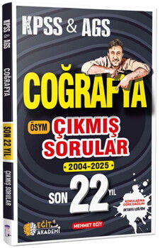  Mehmet Eğit KPSS Coğrafya Son 22 Yıl Çıkmış Sorular