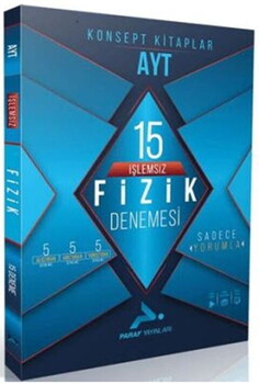  Paraf Yayınları AYT İşlemsiz Fizik 15 Branş Denemesi