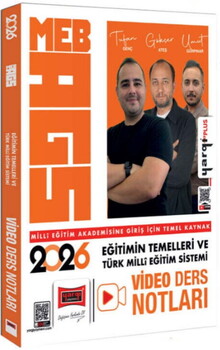  Yargı Yayınları 2026 MEB AGS Eğitimin Temelleri ve Türk Milli Eğitim Sistemi Video Ders Notları