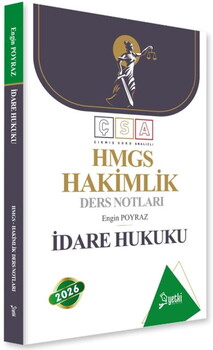 Yetki Yayınları 2026 Hakimlik İdare Hukuku Ders Notları