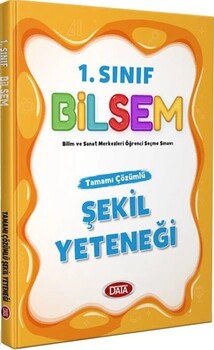  Data Yayınları 1. Sınıf Bilsem Tamamı Çözümlü Şekil Yeteneği