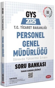  Data Yayınları 2025 GYS Ticaret Bakanlığı Personel Genel Müdürlüğü Soru Bankası