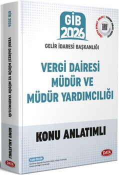 Data Yayınları 2026 GİB Vergi Dairesi Müdür Ve Müdür Yardımcılığı Sınavı Konu Anlatımlı