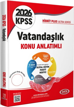 Data Yayınları 2026 KPSS Vatandaşlık Hibrit Plus Ultra Serisi Konu Anlatımlı