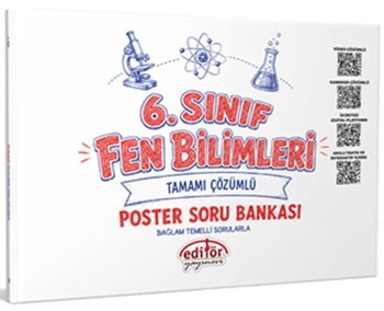 Editör Yayınları 6. Sınıf Fen Bilimleri Poster Soru Bankası