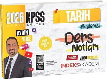  İndeks Akademi 2026 KPSS Tarih Akademisi Video Ders Notları