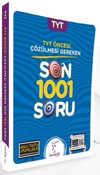  Karekök Yayınları TYT den Önce Çözülmesi Gereken Son 1001 Soru