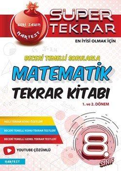  Nartest Yayınları 8. Sınıf Matematik Süper Tekrar Kitabı