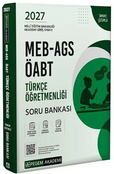  Pegem Yayınları 2027 ÖABT MEB AGS Türkçe Öğretmenliği Soru Bankası