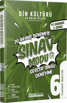  Pruva Akademi 6.Sınıf Din Kültürü ve Ahlak Bilgisi Deneme