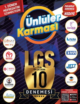  Ünlüler Karması 8. Sınıf LGS 1. Dönem 10 lu Deneme