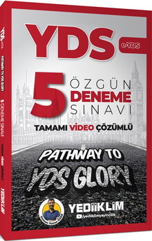  Yediiklim  YDS Tamamı Video Çözümlü Özgün 5 Deneme Sınavı