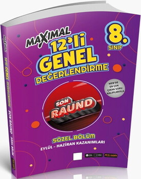  Artı Zeka Yayınları 8. Sınıf Maksimal 12 li Son Raund Sözel Deneme Seti