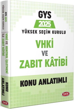  Data Yayınları 2025 GYS Yüksek Seçim Kurulu VHKİ ve Zabıt Kâtibi Konu Anlatımlı