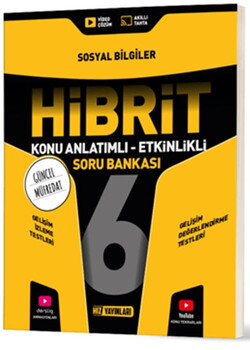  Hız Yayınları 6. Sınıf Sosyal Bilgiler HİBRİT Konu Anlatımlı Etkinlikli Soru Bankası
