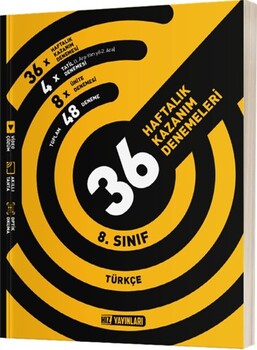  Hız Yayınları 8. Sınıf Türkçe 36 Haftalık Kazanım Denemeleri