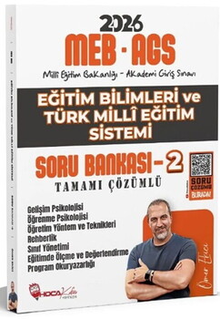 Hoca Kafası 2026 MEB AGS Eğitim Bilimleri ve Türk Milli Eğitim Sistemi Soru Bankası-2