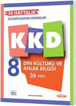  Kurmay ELT 8. Sınıf Din Kültürü Ve Ahlak Bilgisi Haftalık Kazanım Kavrama Denemeleri