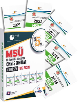  Kurul Yayıncılık MSÜ Son 5 Yıl Tıpkı Basım Çıkmış Sorular
