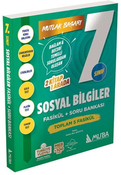 Muba Yayınları 7. Sınıf Sosyal Bilgiler Fasikül ve Soru Bankası